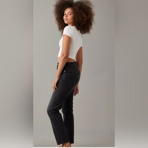 American Eagle Super High Rise Ankle Straight Black Women's Jeans
size 10
NWT